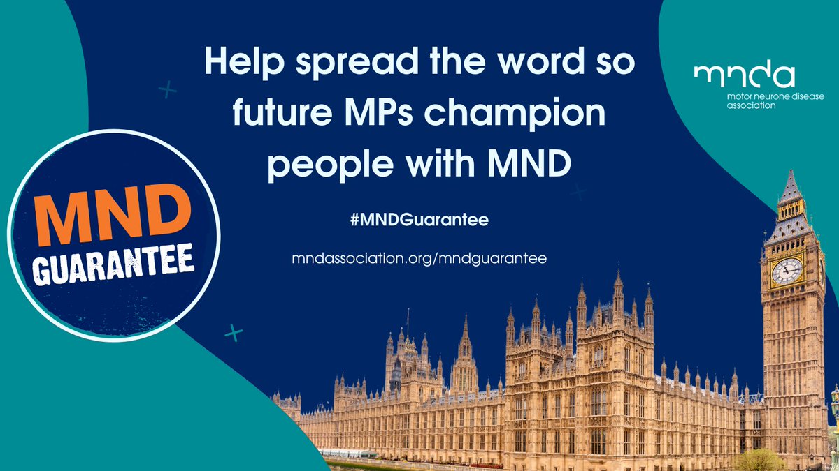 Just 36 days until #GeneralElection2024! Do you want your next MP to champion people with #MND? Encourage your MP candidates to sign the #MNDGuarantee here ⬇️ mndassociation.org/mndguarantee And please share with family & friends!