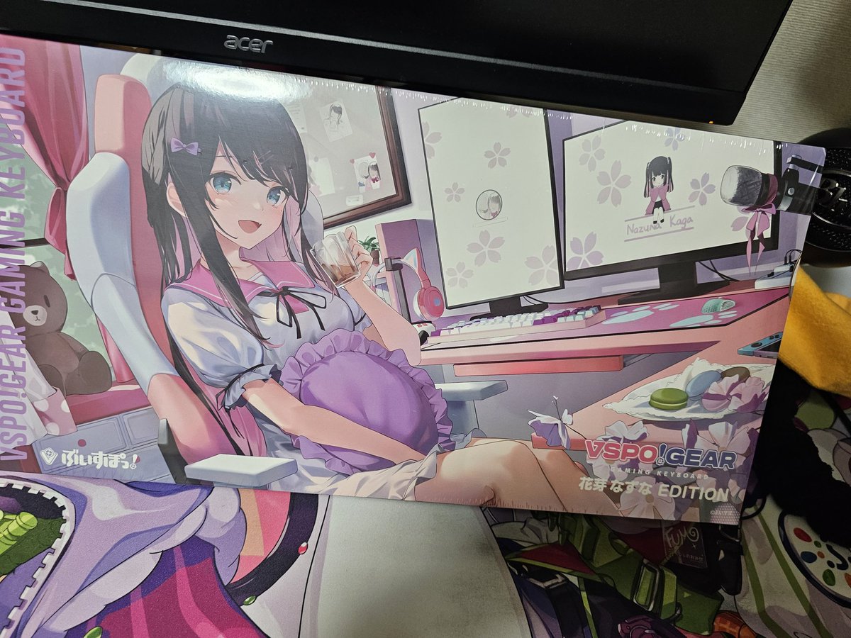 Rkyo_kyokai98's tweet image. ぶいすぽキーボード届いた🎁

最推しのなずちゃん✨

可愛くてまじで最高- ̗̀ ෆ( ˶&apos;ᵕ&apos;˶)ෆ ̖́-🩵🩶🩷

一生大事にする‼️

 #花芽なずな 
 #ぶいすぽ
 #VSPOGEAR