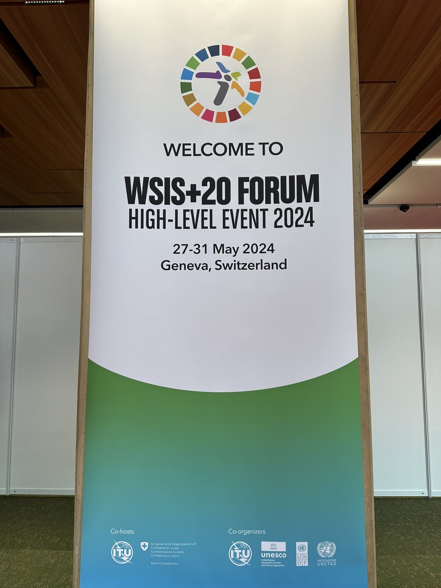 Following the 1st Global Initiative on #DigitalHealth (#GISH) Multistakeholder Dialogue on National Digital Health Transformation under the framework of @WSISprocess (#WSIS) & C7 Action Line on #eHealth @ITU, alongside #WHA77! 

Great to hear from Countries, Development &