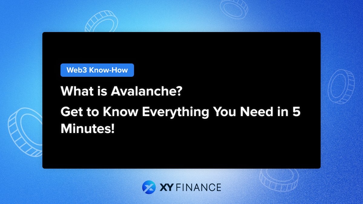 xyfinance's tweet photo. ❄️@avax, a Layer 1 blockchain designed to support #dApps and custom blockchain networks.
🤔 Check out #XYBlog to know:
1️⃣ What is #Avalanche?
2️⃣ Ecosystem on Avalanche
3️⃣ Avalanche’s Pros and Cons
4⃣ How to #Bridge to Avalanche https://t.co/loY1esoKq7
