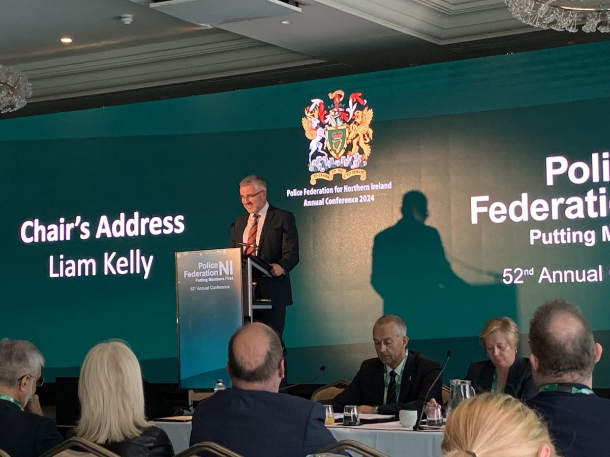 Police Federation for Northern Ireland (@policefedforni) on Twitter photo Delegates were told: ‘In the last ten years, the PSNI budget has declined by some 36% in real terms.’ #PFNI2024 <a href="/ChiefConPSNI/">Office of the Chief Constable</a> <a href="/PoliceServiceNI/">Police Service NI</a> Delegates were told: ‘In the last ten years, the PSNI budget has declined by some 36% in real terms.’ #PFNI2024 <a href="/ChiefConPSNI/">Office of the Chief Constable</a> <a href="/PoliceServiceNI/">Police Service NI</a>