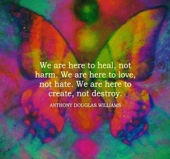 #DailyLoveNote 💛💛💛 'We are here to heal, not harm. We are here to love, not hate. We are here to create, not destroy.” — Anthony Douglas Williams — Let these words be a reminder of our higher purpose. Every day, we have the choice to be healers in a world that often feels