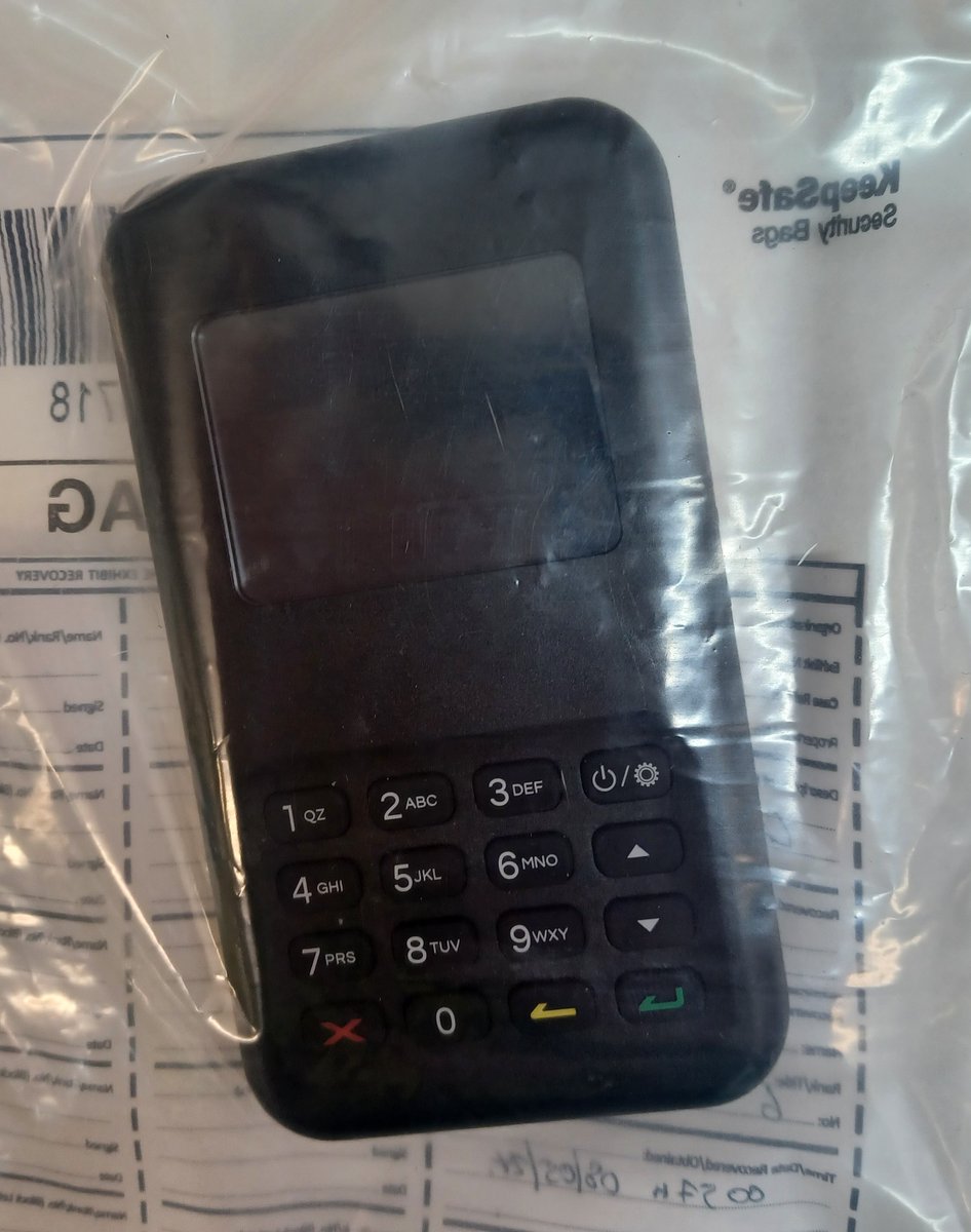 We are trying to reunite this card machine with its rightful owner.

Earlier this month we arrested a person in the Byker area on suspicion of theft. 

She has since been released under investigation. 

1/2