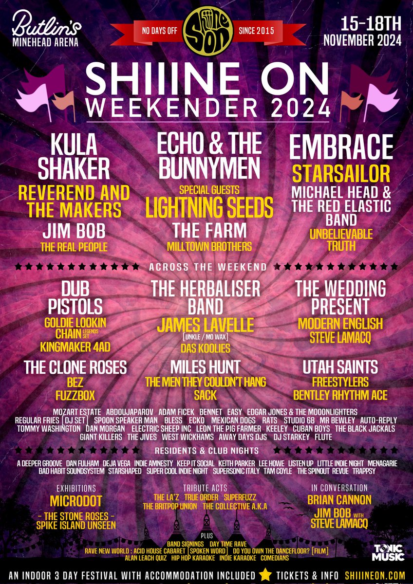 SHiiiNE ON WEEKENDER 2024 Tickets & accommodation are now getting low on numbers! DONT MISS OUT !!! shiiineon.com / NCB10 code for discount. The Countdown Is On 😎😎