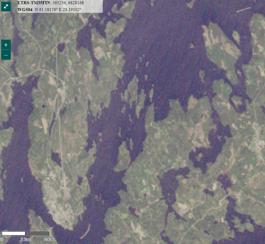 Landsat 4 tuli käyttöön 1982, 5 1984. 
Syken Tarkka-palvelusta voi katsella noillakin otettuja vanhoja satelliittikuvia. 
35 v. sitten 26.5.1989 uitto täydessä käynnissä. 
Kuvan alareunassa lautta on pian Puumalan lossilla. Oikeassa yläkulmassa seuraava lautta Kietävälänvirralla.
