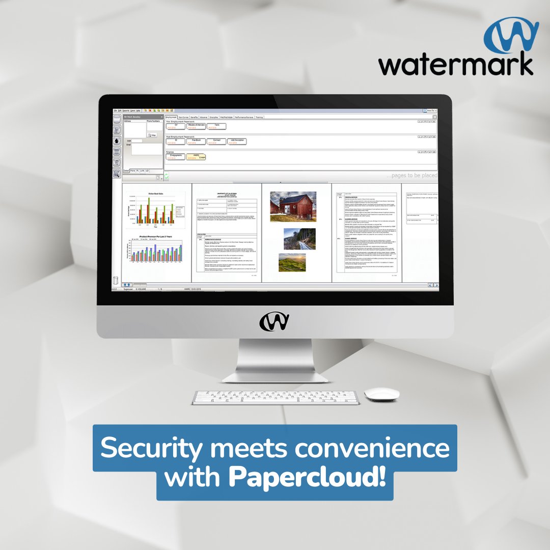 With Papercloud, your data is safeguarded with advanced security features, ensuring the confidentiality of your sensitive documents. 

Request more information or an online demo.
watermarktech.co.uk

#paperlessoffice #documentmanagementsystem