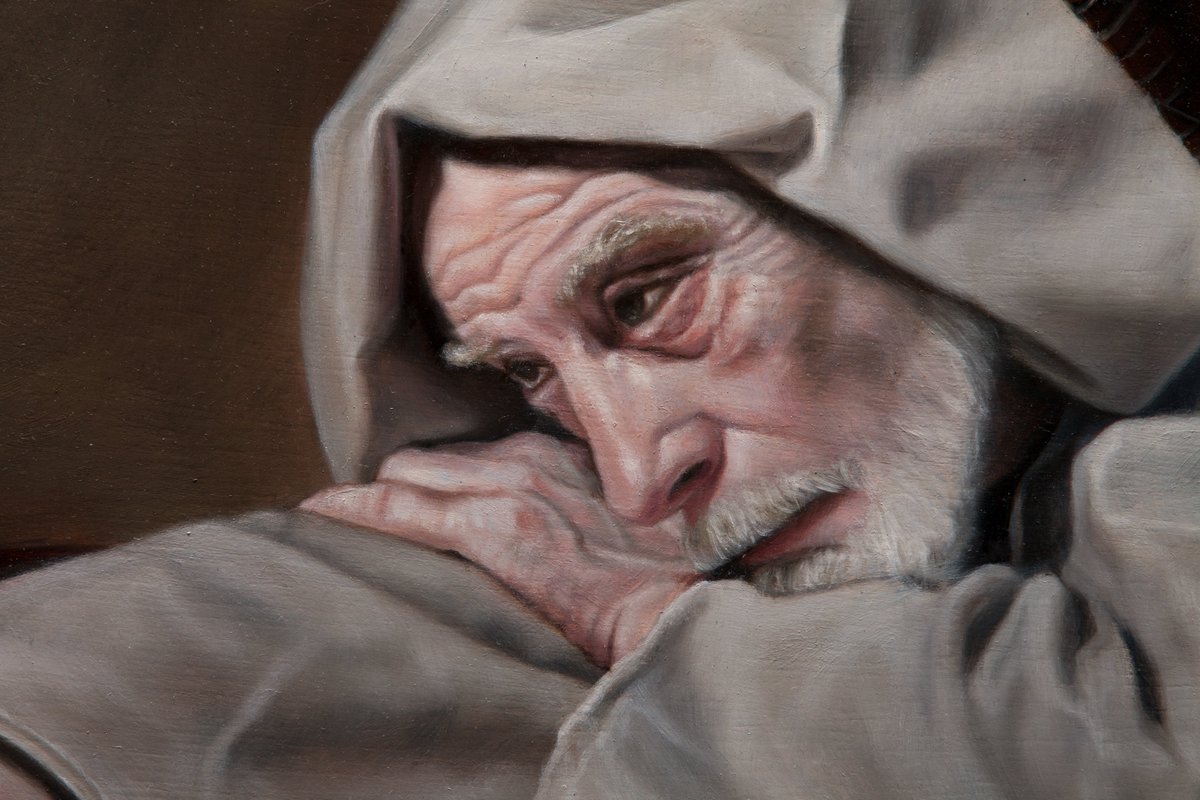 armusik's tweet photo. Here is a detail shot of my painting "Father Time" oil on panel, 16 x 20" 2016 - Sold to Private Collection 
✅ See more of my artwork at https://t.co/g1vjYgmc0n 

#painting #ericarmusik #realism #art https://t.co/BjFVj5mIg6
