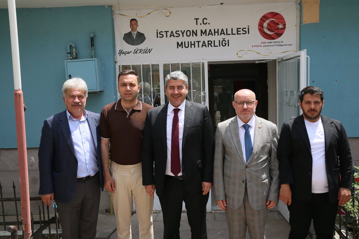İlçe Başkanımız @Mstafa_Ozcan ve teşkilatımız, 31 Mart Mahalli İdareler Seçimlerinde İstasyon Mahallesi Muhtarlığına seçilen Yaşar Ürün'e hayırlı olsun ziyaretinde bulundular.