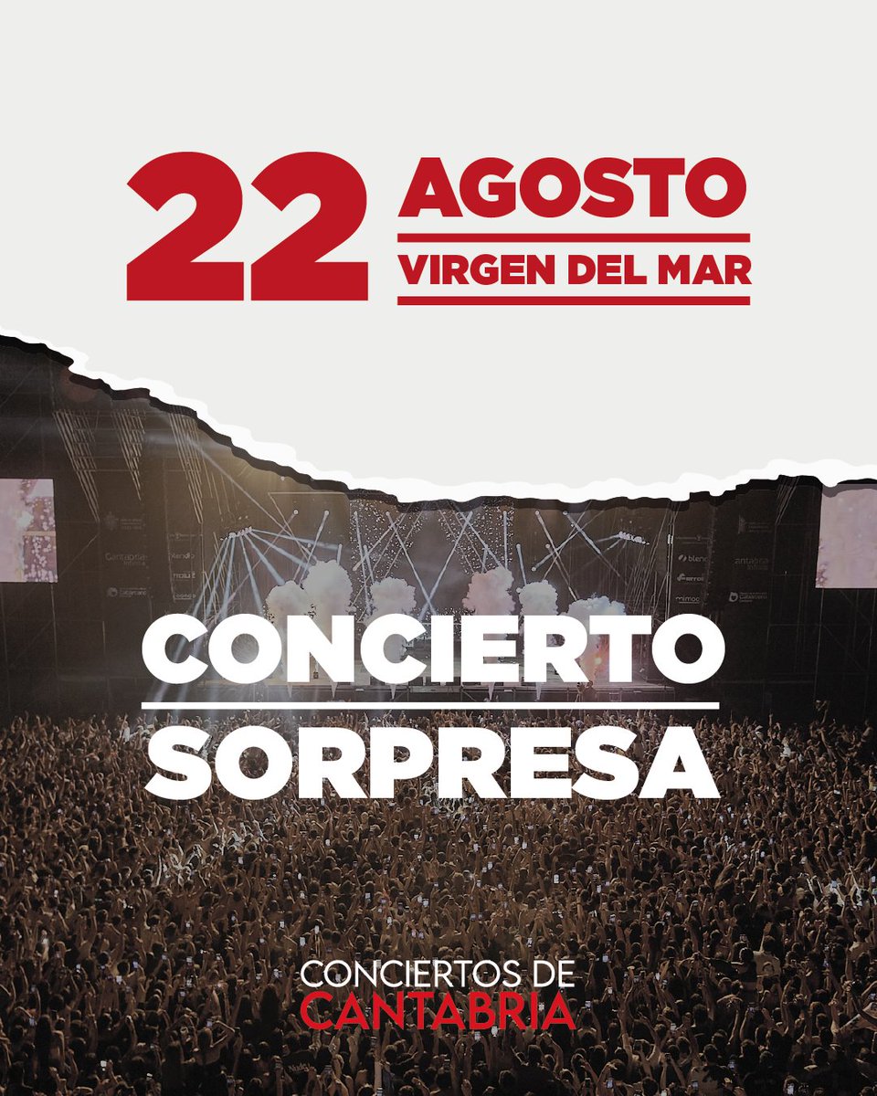 🙈CONCIERTO SORPRESA 🙈

Tenemos una gran noticia para vosotros. 🙌🏼🙌🏼

Este 22 de agosto, en La Virgen del Mar, estamos preparando algo muy especial para agradeceros todo vuestro apoyo.

¿Alguna sugerencia de quien queréis ver? 😜😜

📍Lugar: Virgen del Mar
📆Fecha: 22 de agosto