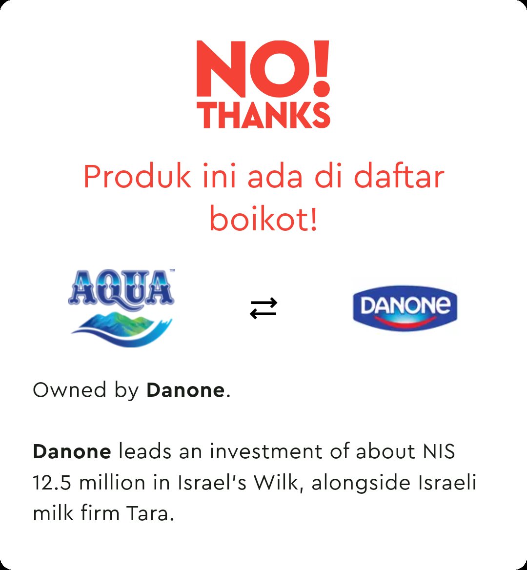 Heard a great tip from a friend?
The NoThanks app empowers you to make informed choices as a consumer.

See what products others avoid and join the movement!

* Apple Store: apps.apple.com/us/app/no-than…
* Play Store: play.google.com/store/apps/det…