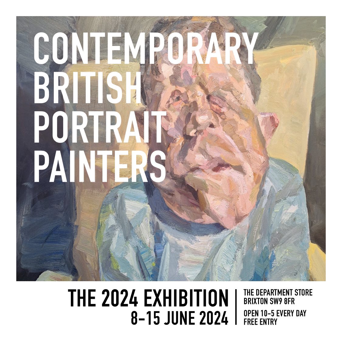 Thrilled to be showing my work at the @cbpp 2024 Exhibition at The Department Store Brixton @squirepartners. The show is open 10-5 daily from 8th-15th June. Come  to see some of the finest and most diverse portrait painting happening in the UK today. #portraitpainting #brixton