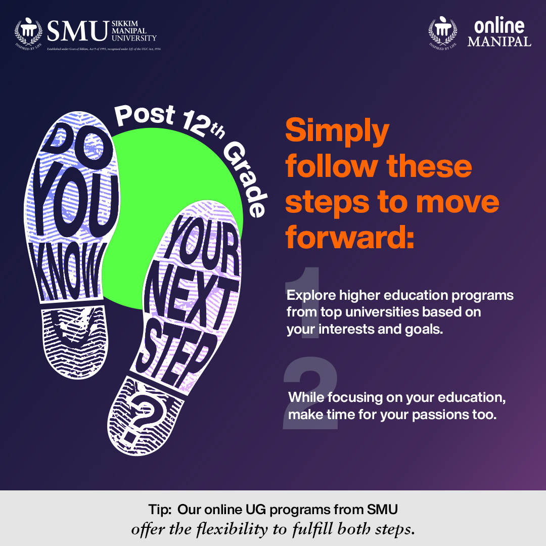 Not sure about your next move? No worries!

Just follow these steps.😉
Make sure you read the tip carefully!👀

Click here to learn more - bit.ly/4bAeRtL

#NextSteps #SuccessTips #FollowTheSteps #SikkimManipalUniversity #OnlineManipal