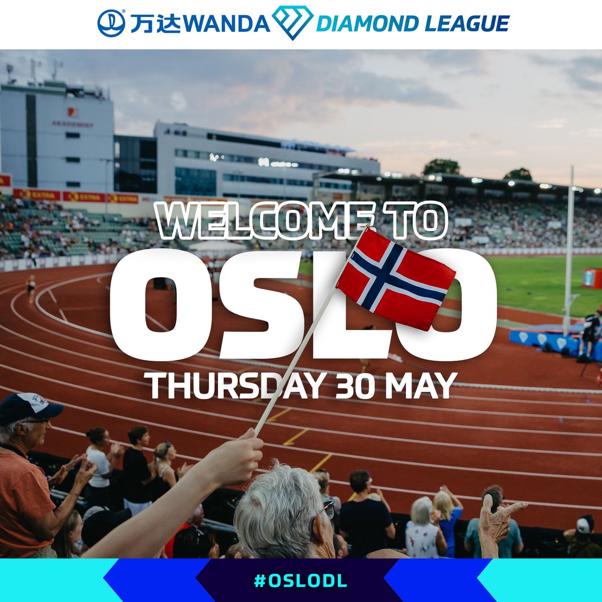 The #DiamondLeague touches down in Europe!

#OsloDL 🇳🇴 <a href="/BislettGames/">Bislett Games</a>