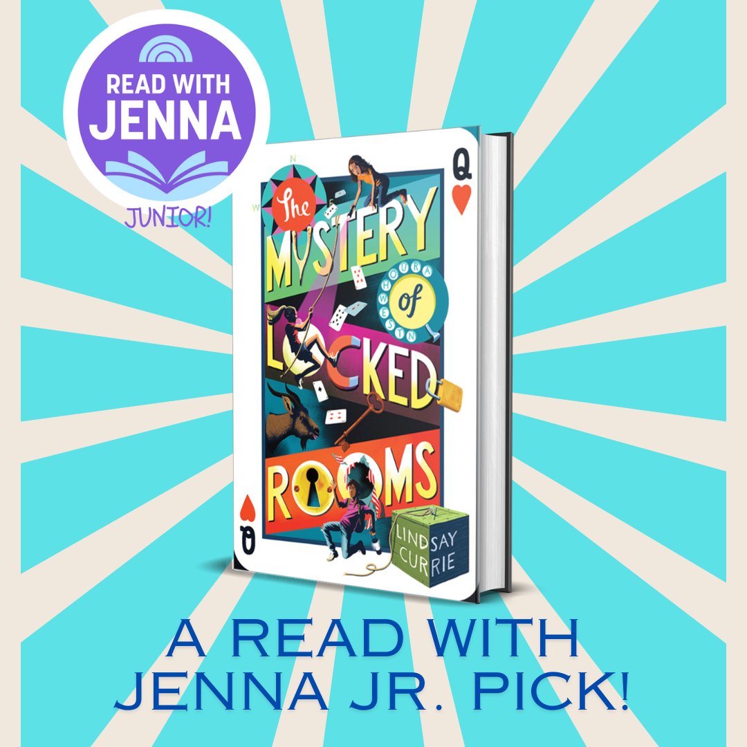 Do you know an 8-12 year old who loves fast-paced adventure stories? THE MYSTERY OF LOCKED ROOMS is the perfect summer read for them! A NYT & USA Today bestseller, this Goonies-inspired middle-grade novel was also chosen by @JennaBushHager for her Read with Jenna Jr. program!