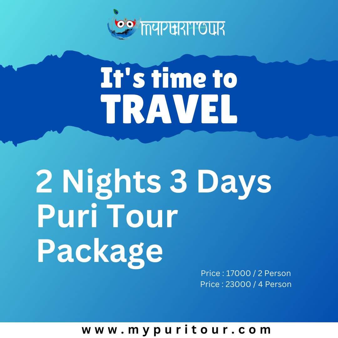MyPuriTour's tweet image. Discover the Best of Puri in 2 Nights, 3 Days!
Book Now : mypuritour.com/puri-package-f…
#PuriTour #PuriTravel #PuriVacation #PuriAdventure #DiscoverPuri #ExplorePuri #PuriGetaway #PuriTrip #PuriHoliday #PuriTourism #2NightsInPuri #3DaysInPuri #PuriTravelGuide #MyPuriTour