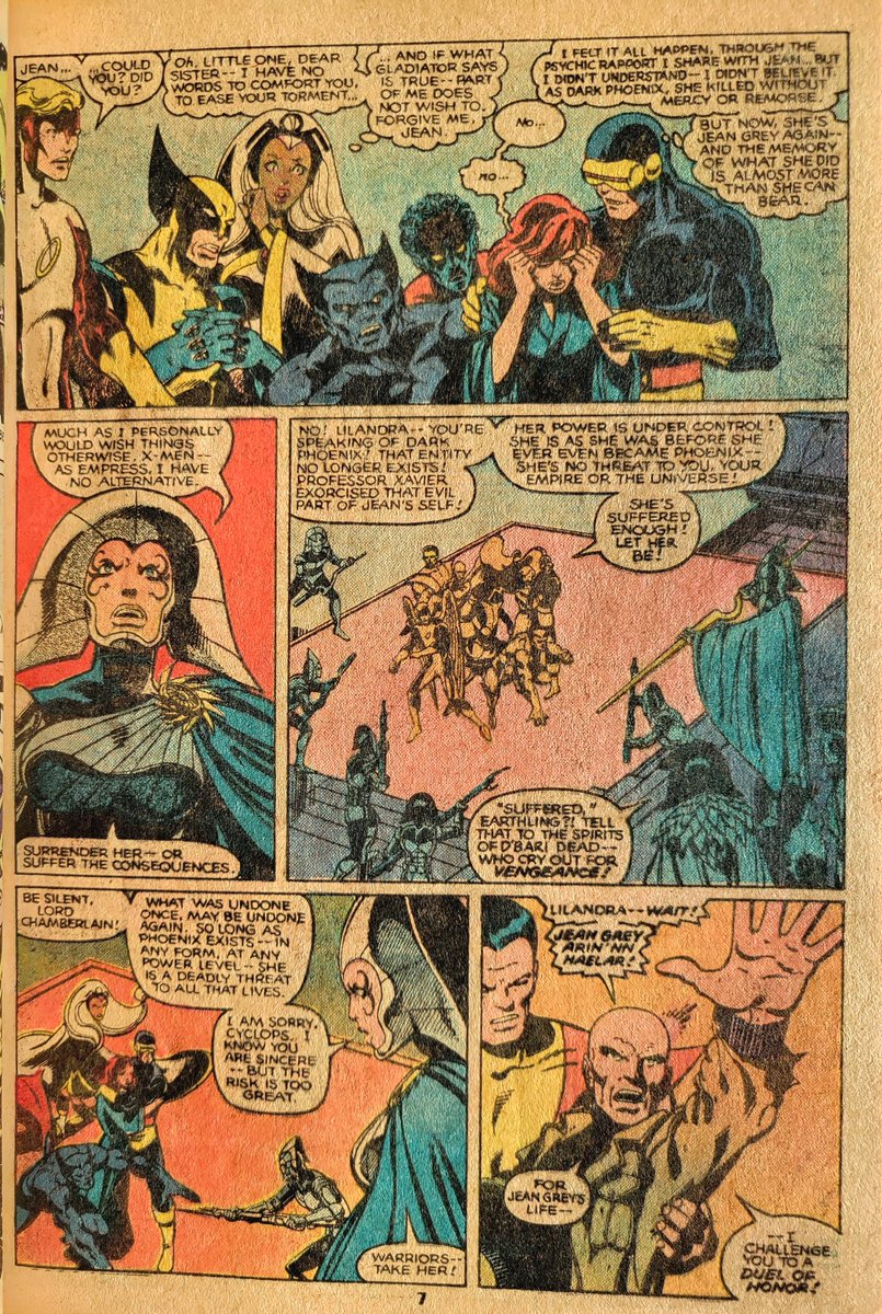 X-Men #137 (1980). Claremont (writer/co-plotter). Byrne (pencils/co-plotter). Austin (inks). G Wein (color). Orzechowski (letters). Salicrup/L Jones (edits). Comicdom collectively wept. Then Comicdom heard about the rejected original ending. WHAT?!! #XSpoilers 
#mycomiccollection