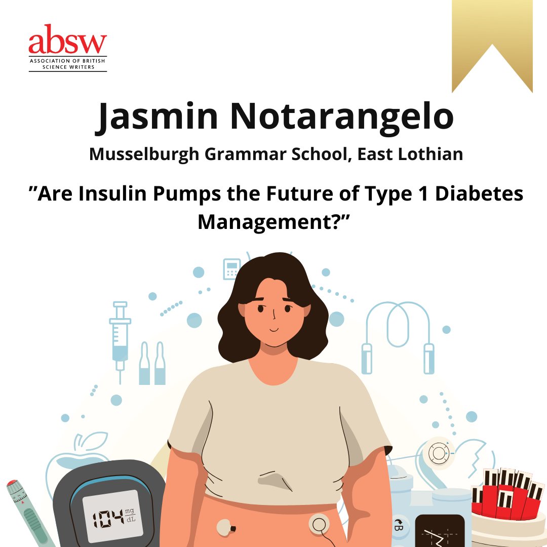 We are delighted to announce the winner of the Young Science Writer Award 2024 is Jasmin Notarangelo of Musselburgh Grammar School <a href="/mgsonline/">Musselburgh Grammar School</a> with the fantastic entry "Are Insulin Pumps the Future of Type 1 Diabetes Management?" Congratulations Jasmin! <a href="/Ri_Science/">Royal Institution</a> <a href="/BBC/">BBC</a> #YSWA24