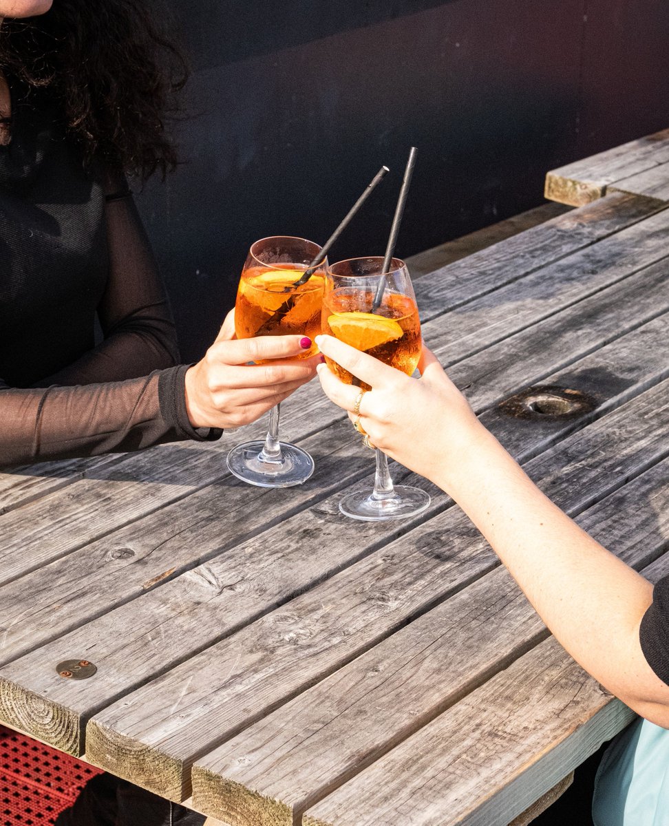 We don't want to jinx things but it might be 'Aperol Spritz on the top deck' season