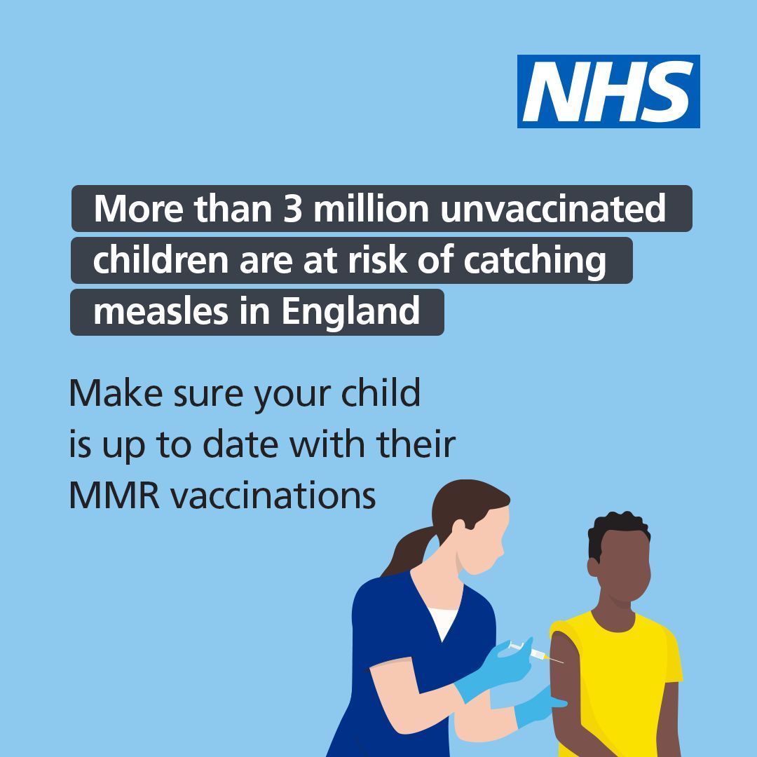 Measles is highly infectious and can be passed on even before a rash appears. Make sure your child is protected from becoming seriously unwell from measles by making sure they are up to date with their MMR (measles, mumps and rubella) vaccinations. ➡️ nhs.uk/MMR