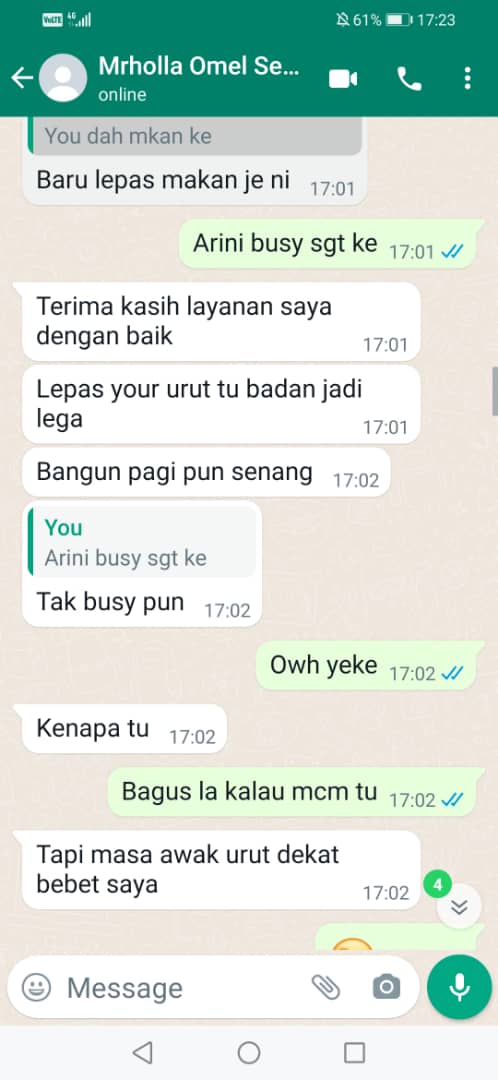 bebe_urut's tweet photo. Feedback Massage
#massagecyberjaya #cyberjaya #putrajaya #penang #segamatjohor https://t.co/2DTiMoWDhs
