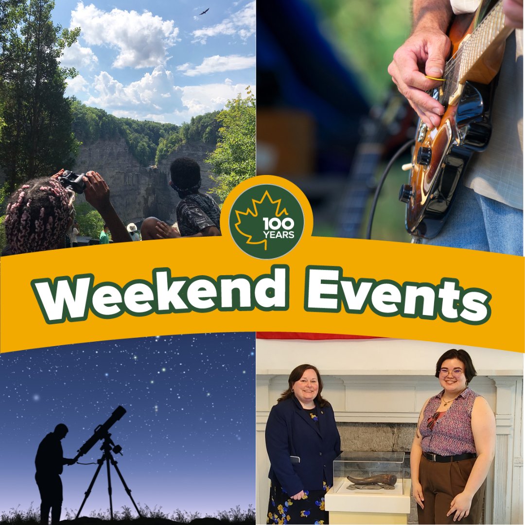 Live music, birding, exhibits, star parties, and more at our parks and historic sites this weekend! #SeeYouOutThere on.ny.gov/4av4TZ3