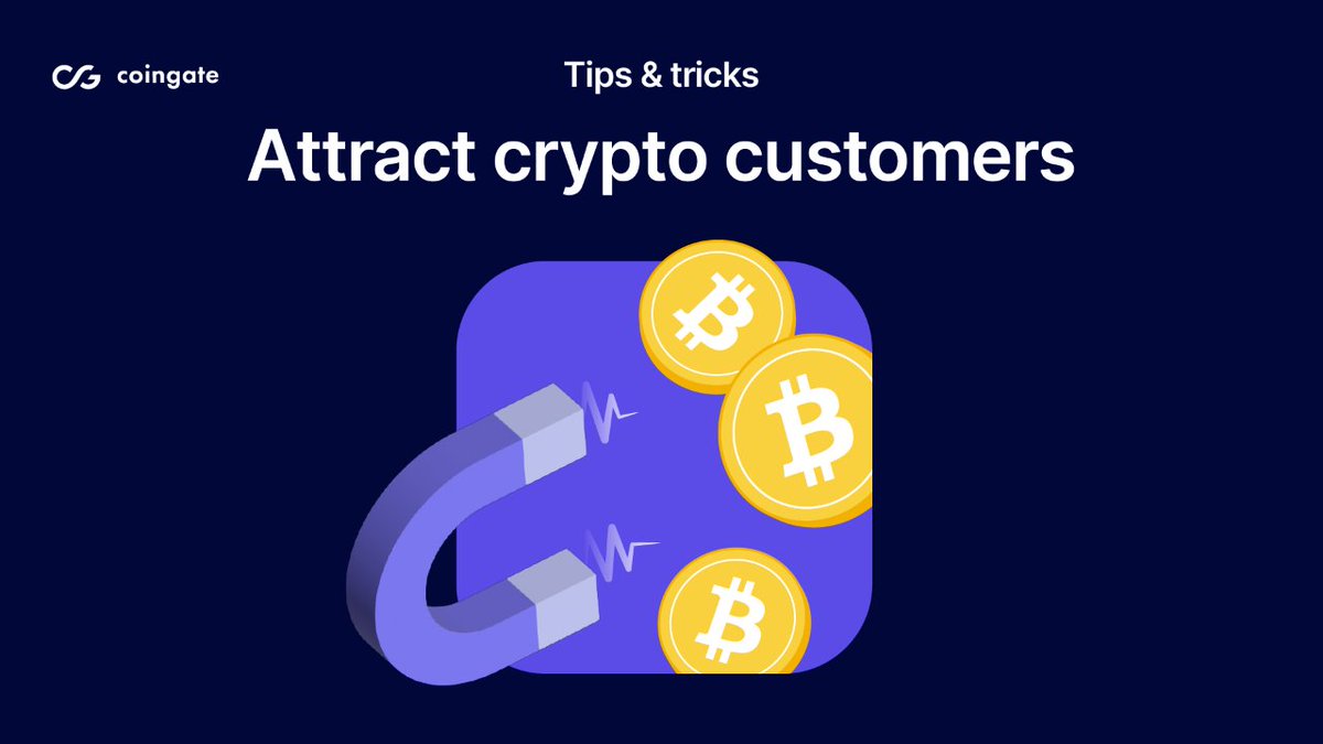 Looking to attract more crypto-savvy customers to your business? 💡 Here  are 6 ways how your business can become a magnet for #crypto users: 1️⃣ Get  listed in crypto-friendly directories to boost
