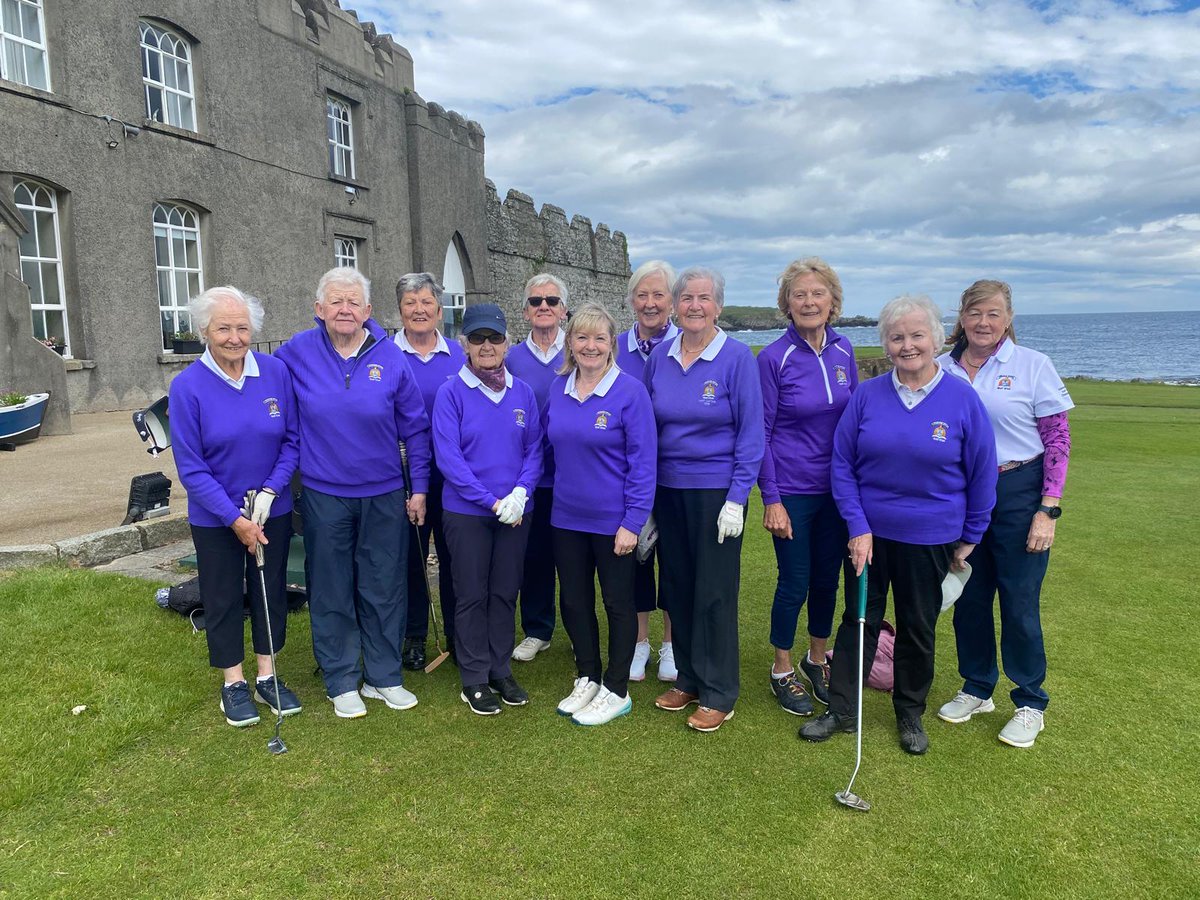 Congratulations to our Mary McKenna Diamond Trophy Team captained by Brianan Kingham who had a great result in the first leg / first round Tuesday 28th against Ardglass GC. a 3/2 win away, not a bad day girls.👏👏👏

Return leg is 17th June in Mannan Castle.

@GolfIreland_