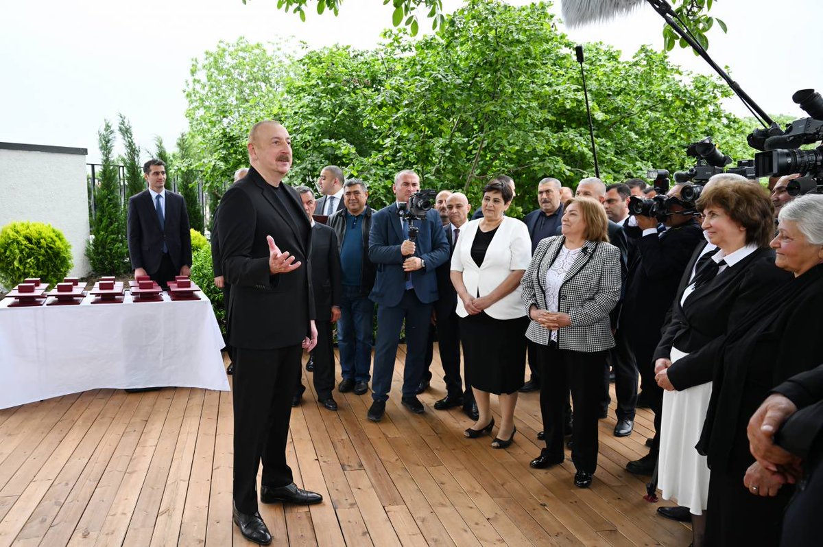 ⁦@azpresident⁩: Since September we will start resettlement of our displaced citizens also to #Khankendi. The first ones to return will be students and teachers of Karabakh University, which will start functioning in September