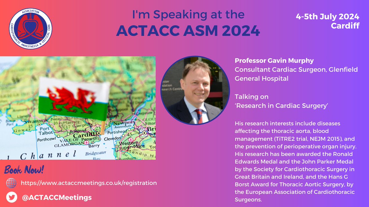 ACTACC Meetings (@actaccmeetings) on Twitter photo Join Professor Gavin Murphy in Cardiff at the ACTACC Annual Scientific Meeting #ACTACC2024 Join Professor Gavin Murphy in Cardiff at the ACTACC Annual Scientific Meeting #ACTACC2024