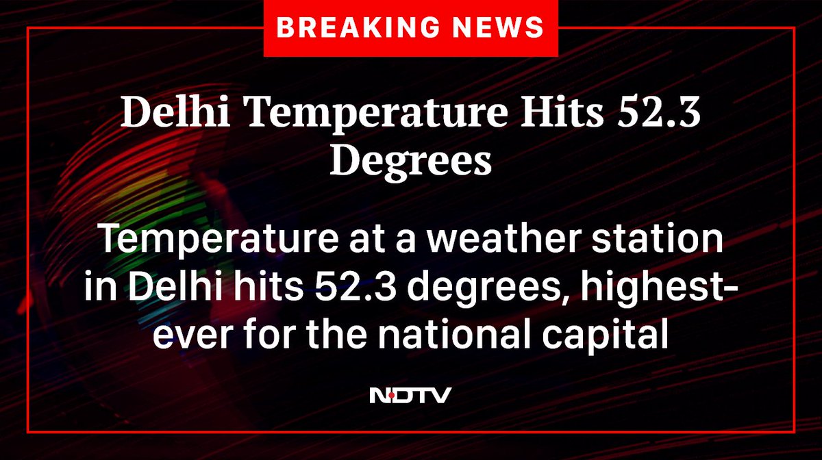 Today, Delhi recorded 52.3⁰ Celsius (126.14⁰ Fahrenheit) with severe heatwave. Just imagine how children and poor people can survive this temperature caused by the rich. This is climate emergency!