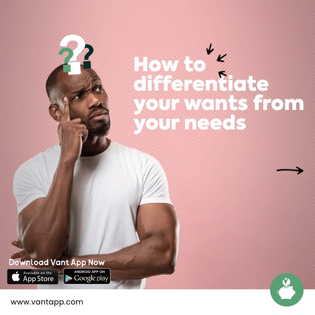 vantappafrica's tweet photo. Learning to differentiate between wants and needs is crucial for effective financial management. By prioritizing needs over wants, you can achieve greater financial stability and make informed spending decisions.

#FinancialLiteracy #SmartSpending #Vantapp https://t.co/kgRJHL6LoP