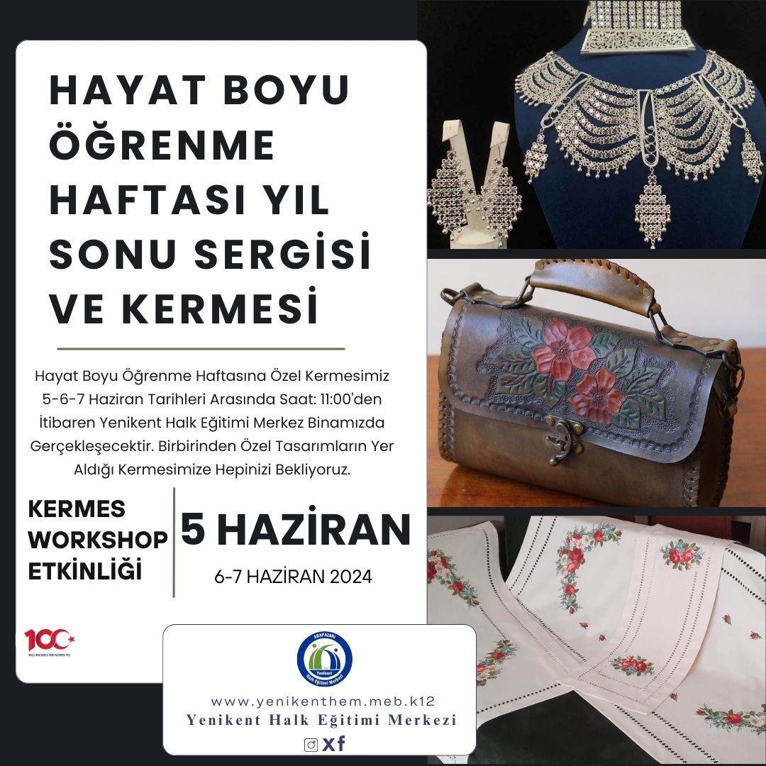 #YenikentHalkEğitimiMerkezi #HayatBoyuÖğrenme @tcmeb @valikaradeniz @hbogm @coskunbakirtas5461 @fikretguldemir @cengizkiyak #MilliEğitimBakanlığı #SakaryaValiliği #SakaryaBüyükşehirBelediyeBaşkanlığı #Sakaryailmillieğitimmüdürlüğü #adapazarımillieğitimmüdürlüğü