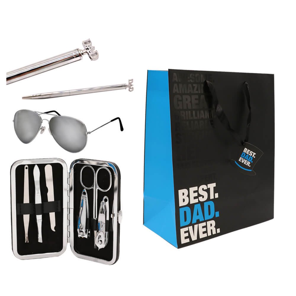 CazaarUK's tweet photo. 4 Piece Father’s Day Set - Gift Bag, Pen, Manicure Set &amp; Aviator Glasses https://t.co/EBzGVMiabX 😎

#FathersDay #FathersDayGiftIdeas https://t.co/flCKVSM38Y