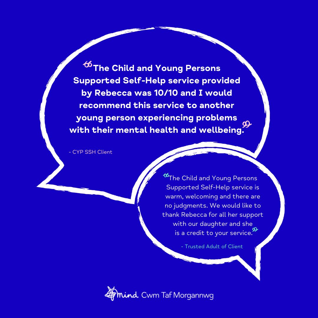 Well done to Rebecca, our Child and Young Persons Supported Self-Help Practitioner for receiving this excellent client feedback! #CTMMind