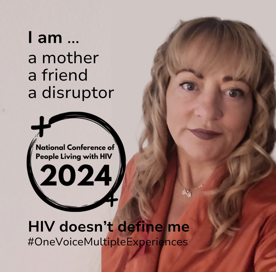 ‼️Countdown: 3 days until the National Conference of People Living with HIV #OneVoiceMultipleExperiences 🧡Today we celebrate Anita. She is a Mother, a friend and a disruptor! HIV does not define her, it empowers her. #HIVAwareness #Conference #HIVConference #EndStigma