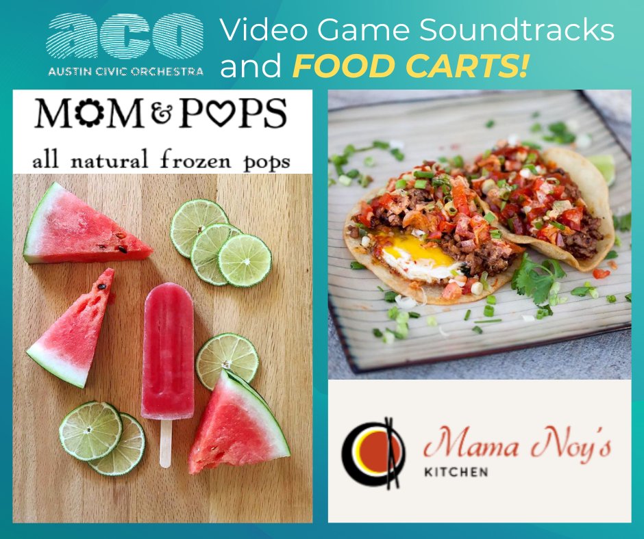 Join the ACO on Friday, June 7th and Saturday, June 8th, 8pm at Lampkin Pavilion in Rosewood Neighborhood Park for two evenings of video game soundtracks. 

RSVP for these two FREE concerts at austincivicorchestra.org/event/video-ga…

#austin #austintexas #austintx #austinmusic #classicalmusic