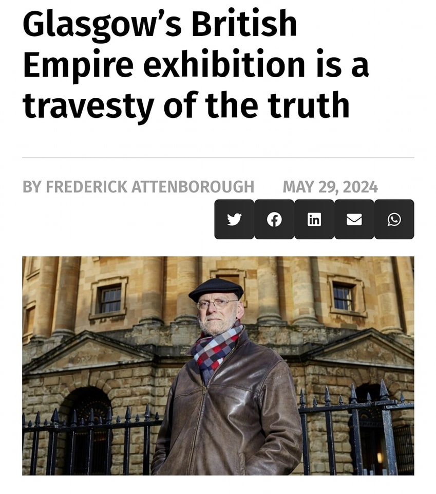 Scotland  owes more than £20 billion in reparations for slavery, claims the  Cambridge don Michael Banner. And if the Kelvingrove Art Gallery and  Museum is to be believed, the Scots should pay it.