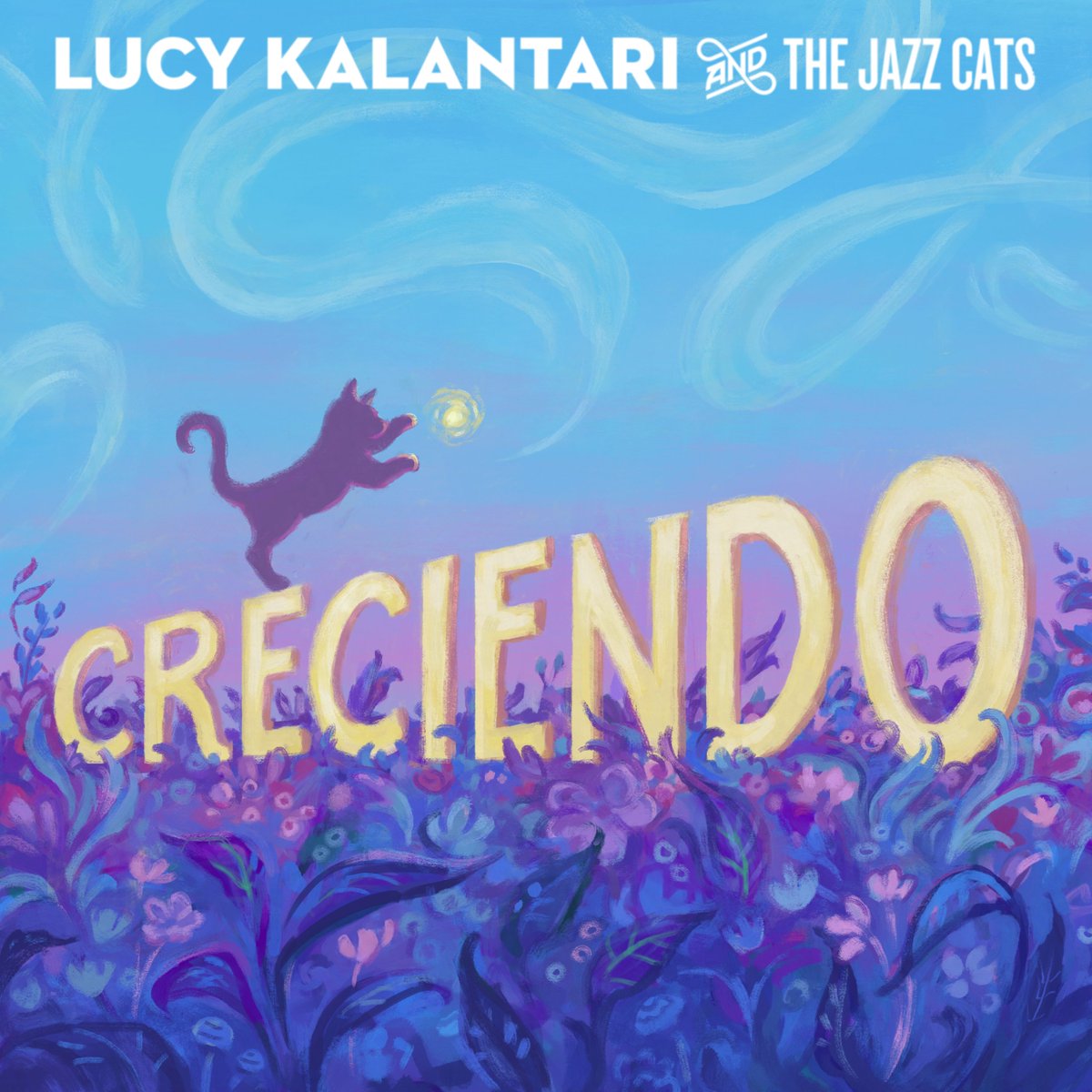 NEW Lucy Kalantari &amp; the Jazz Cats album (en español!) out right meow! lnk.to/fsqGpZEY
[Beautiful art by <a href="/kristinacarroll/">Kristina Carroll</a> ]