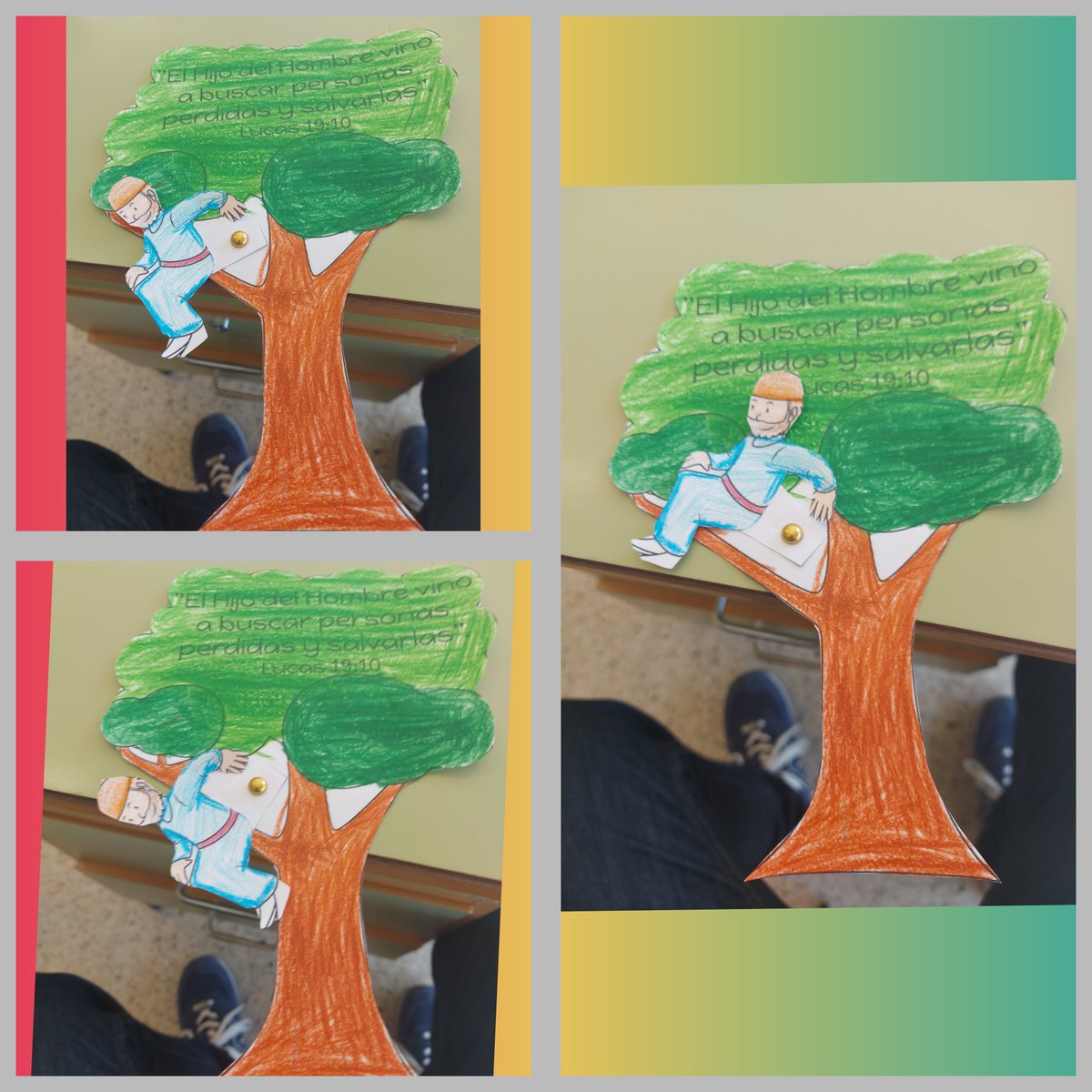 Trabajamos el personaje de Zaqueo ✝️ en el CEIP "Cervantes".

#LaClaseDeReliCuenta
#ReliEsMás

@Relideleon