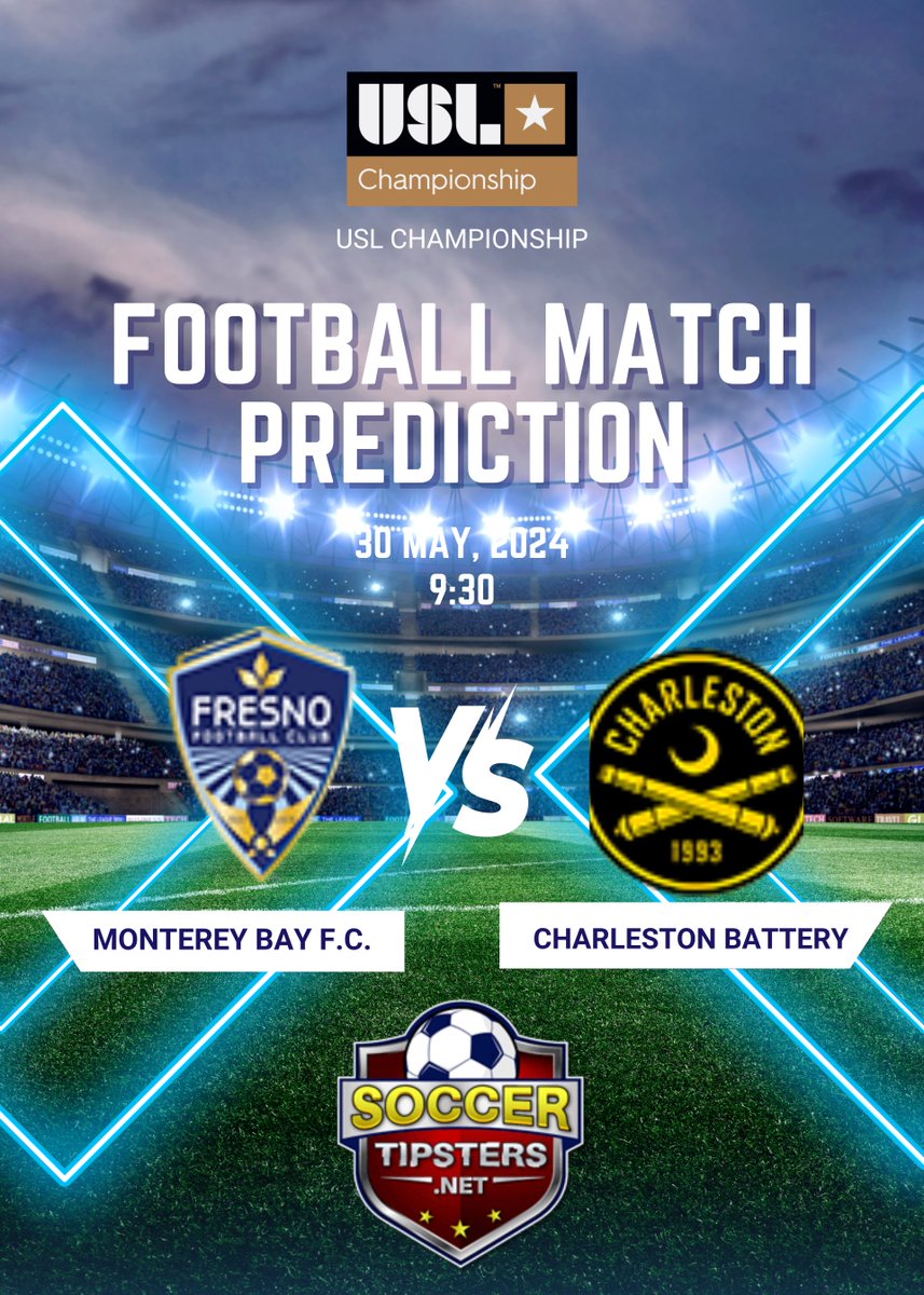 yourfreepredict's tweet image. 💥💥⚽️Teams: Monterey Bay F.C. vs Charleston Battery ⚽️💥
📆Date: May 30, 2024 📆
⏰Time: 09:30 (Check your local time zone for adjustments)

Trusted and Verified Tipsters:  soccertipsters.net/tipster/
👉Monterey Bay F.C. vs Charleston Battery: