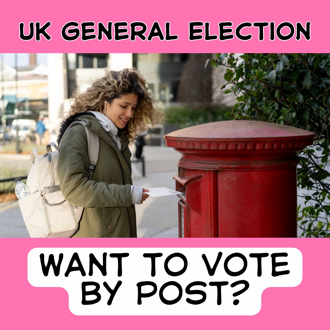 Are you going to be away on 4 July? Don't forget to apply online for a postal vote before the deadline of 5pm on 19 June. Don't miss out, visit gov.uk/apply-postal-v…