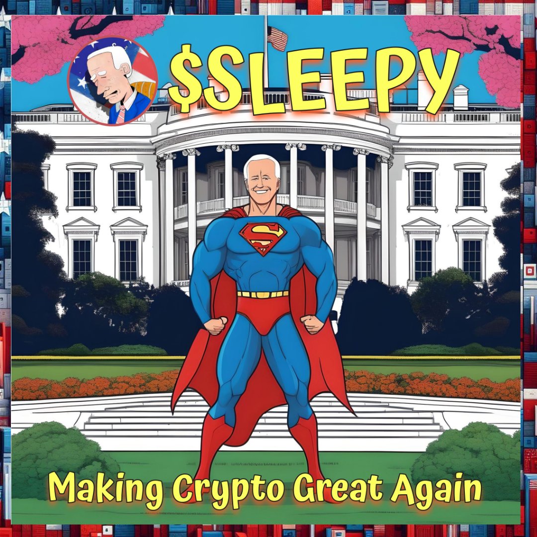 #Sleepy #meme #Memecoin #crypto #SleepyJoe $SLEEPY Making Crypto Great Again @SleepyJoe_Token 💤 NO SLEEPING on this grab yourself a bag of #Sleepy Joe. 🔥 Launching soon on SaitaChain - SBC24 💤 The Real Sleepy Joe Token CA: 0xC98807ca213a5A858206CA3326122f328BE970B9