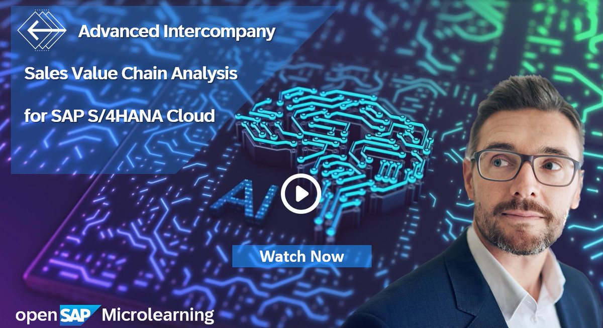 Ulrich Hauke (@haukeulrich) on Twitter photo Learn all about the advanced intercompany sales process in this video! From Sales Order 2 to configure master data setup, get a comprehensive understanding of the process flow. <a href="/SAPCloudERP/">SAP Cloud ERP</a>
imsap.co/6019eZK6T Learn all about the advanced intercompany sales process in this video! From Sales Order 2 to configure master data setup, get a comprehensive understanding of the process flow. <a href="/SAPCloudERP/">SAP Cloud ERP</a>
imsap.co/6019eZK6T