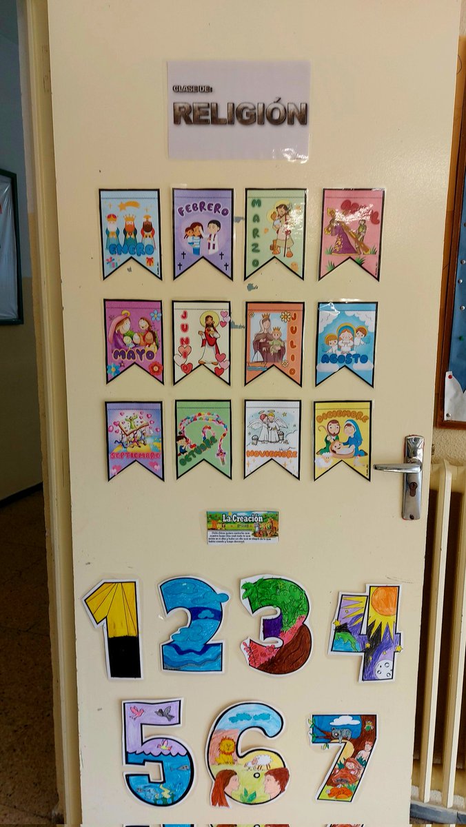 Decoramos la puerta del aula de Religión ✝️ en el CEIP "Cervantes"
#ReliEsMás
#LaClaseDeReliCuenta

@Relideleon