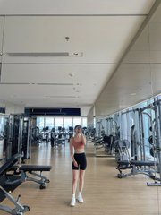 I think working out, whether it's in the gym or outside, is good for your physical and mental health, as well as maintaining a perfect figure. It's a good choice if we get to work together lol