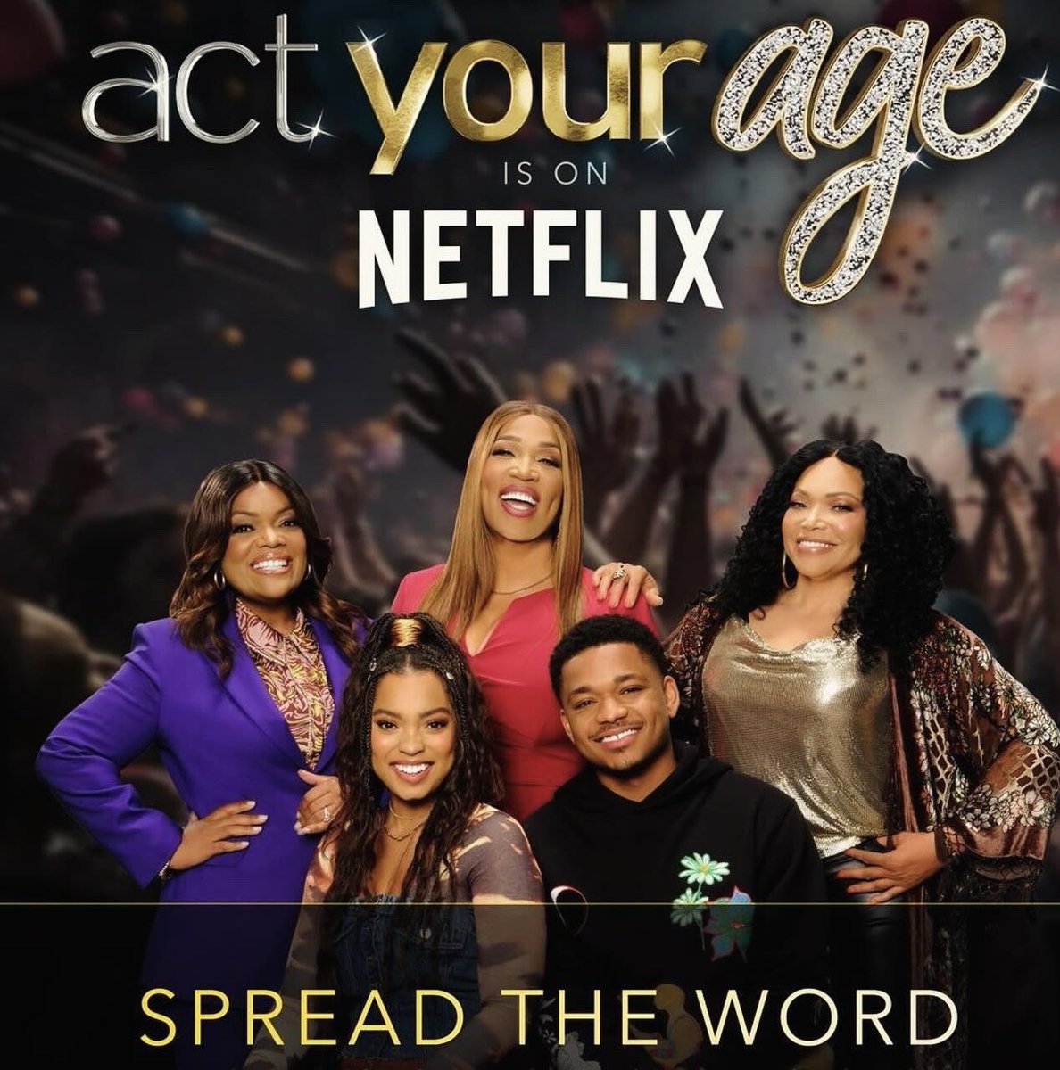 We’re STILL in the @netflix TOP TEN in the nation! And fun fact, #ActYourAge is the ONLY show in the #TopTen that isn’t a #Netflix Original… at least not yet! You can fix that, Netflix! “Put us in, Coach!” You have a hit on your hands! Snatch us up! 😜