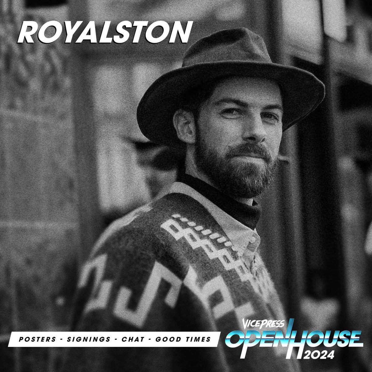 Open House 2024 announcement! @RoyalstonDesign will be back with us in Sheffield on June 8th at The Steamworks for our very own poster convention! Tickets are available at VicePressOpenHouse.co.uk