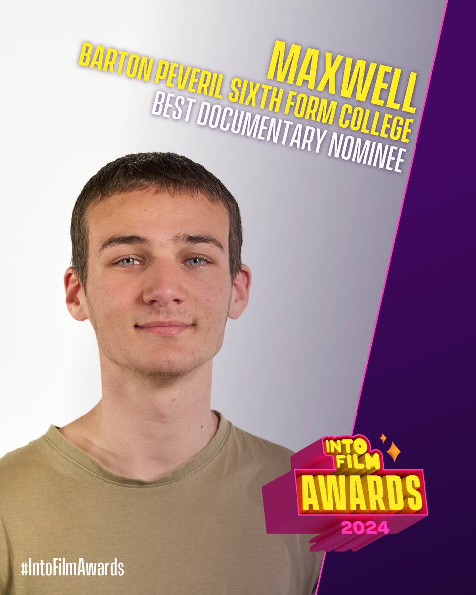 Meet one of our #IntoFilmAwards nominees - Maxwell, aged 17, from @bartonpeveril in Eastleigh, England👋

'If we spend the time to create awareness about topics and then accompany this with actual physical action there is the real possibility of change.'

Good luck Maxwell!🎬