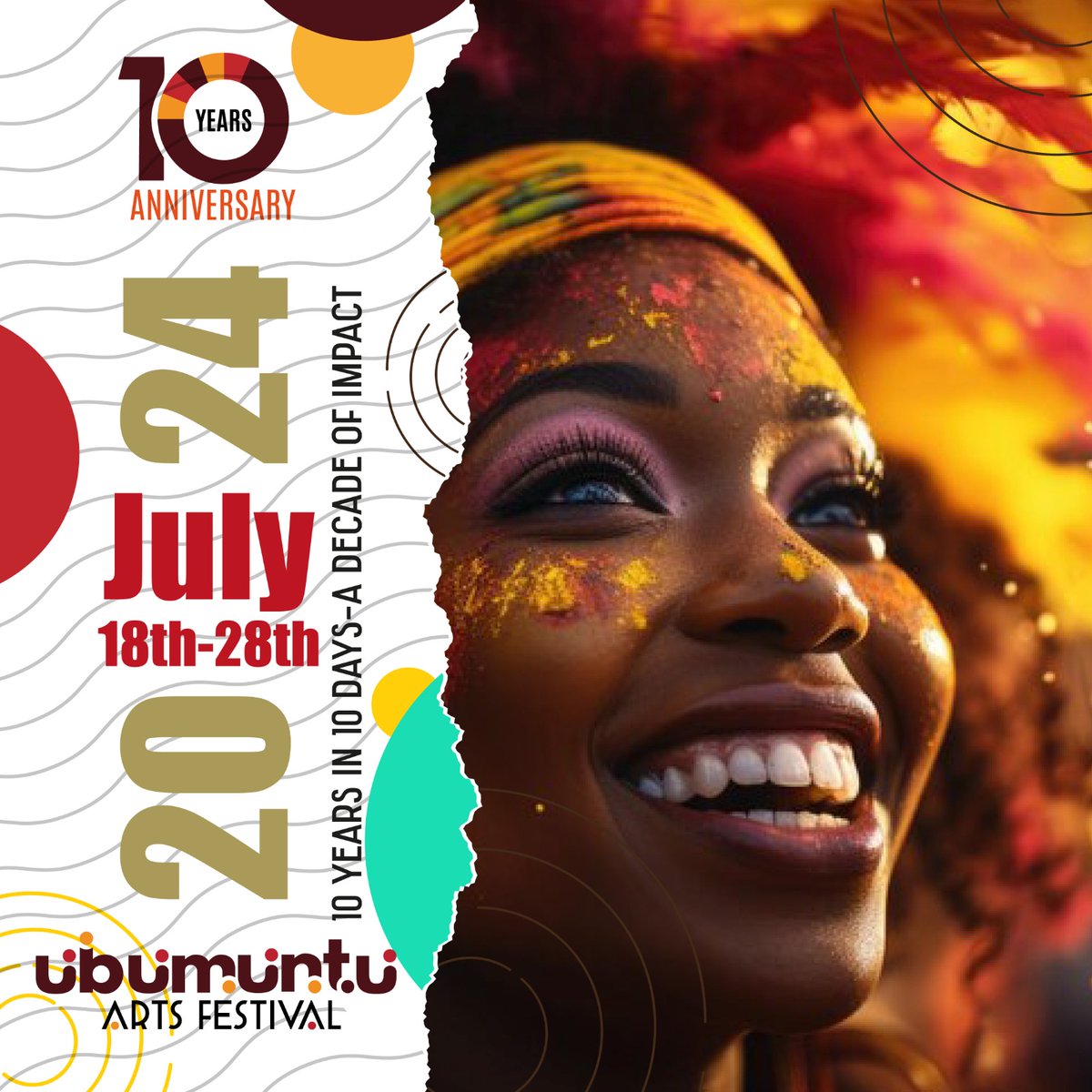 Get ready for the 10th anniversary of the Ubumuntu Arts Festival!

Since its inception, the Ubumuntu Arts Festival has served as a beacon of hope and a space for meaningful artistic exchange. 

Mark your calendars. Watch this space!

#UbumuntuAt10 is here ! 

#ubumuntu2024