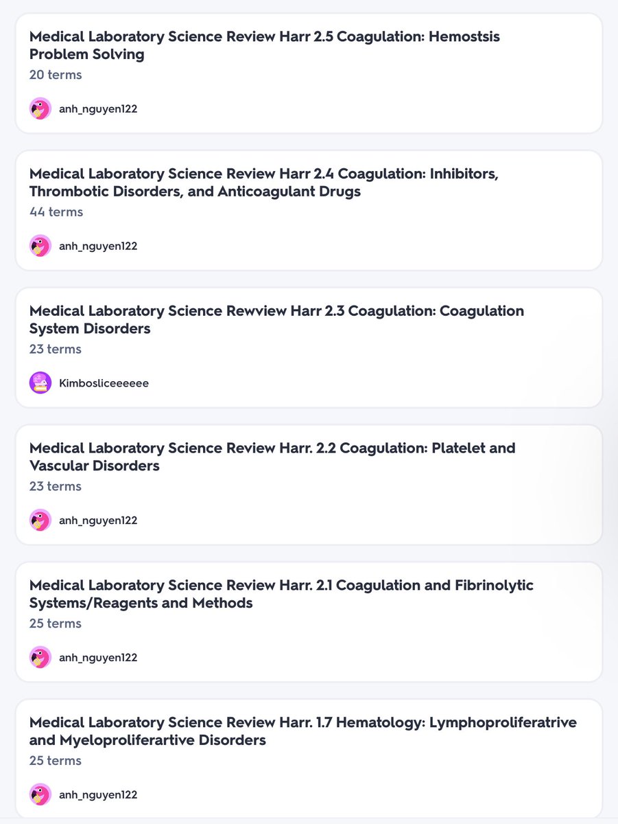 mjlbnotes's tweet photo. thread of quizlet links that i found helpful during my medtech boards review 💻✨ (disclaimer: fact-check padin if ever may questionable answers kasi not 100% accurate mga sagot online) https://t.co/dl9PXx9Bw7